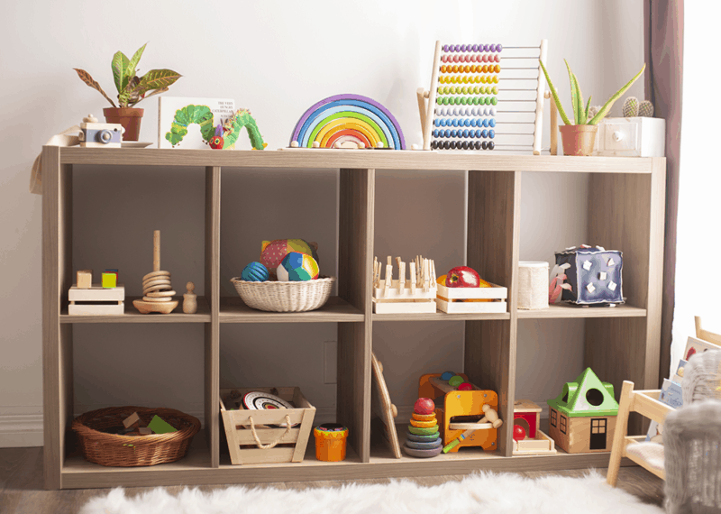 Beautiful Minimalist Montessori Playroom - Bloom Mom